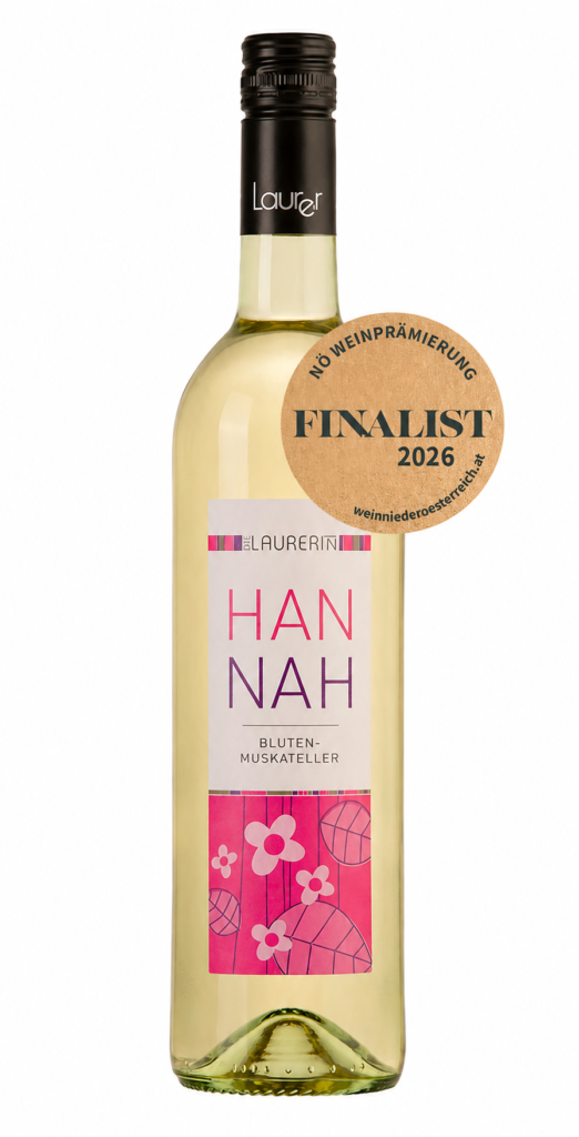 Blütenmuskateller Hannah 2025 – frischer, aromatischer Weißwein mit Holunderblüten-Aromatik vom Weingut Laurer